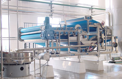 flottweg belt press for fruit pulp dewatering